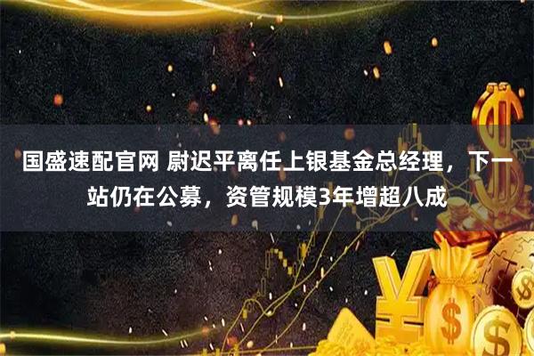 国盛速配官网 尉迟平离任上银基金总经理，下一站仍在公募，资管规模3年增超八成